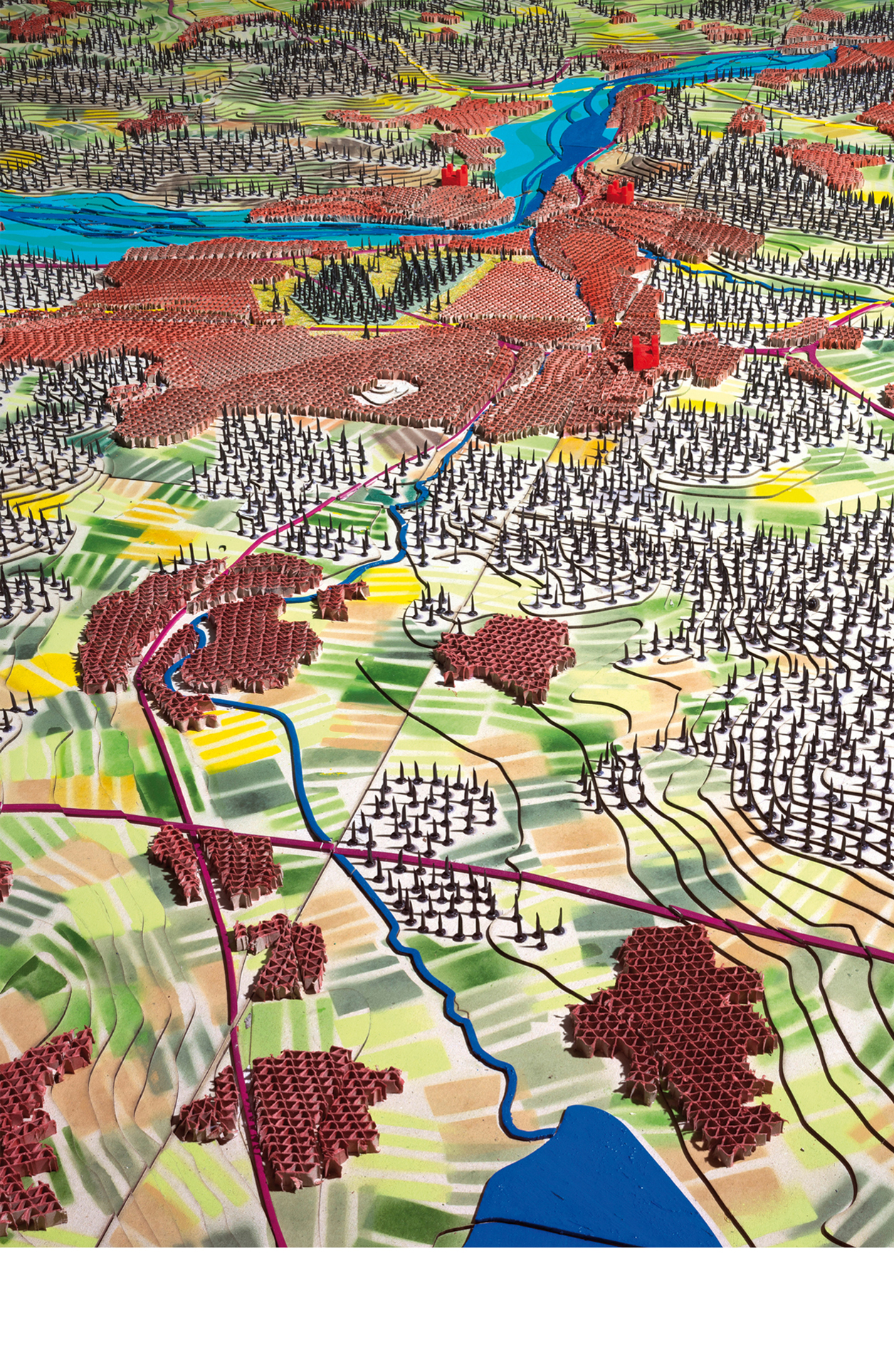 Modell Vision Aargau, Waldstadt Lenzburg mit Seetal