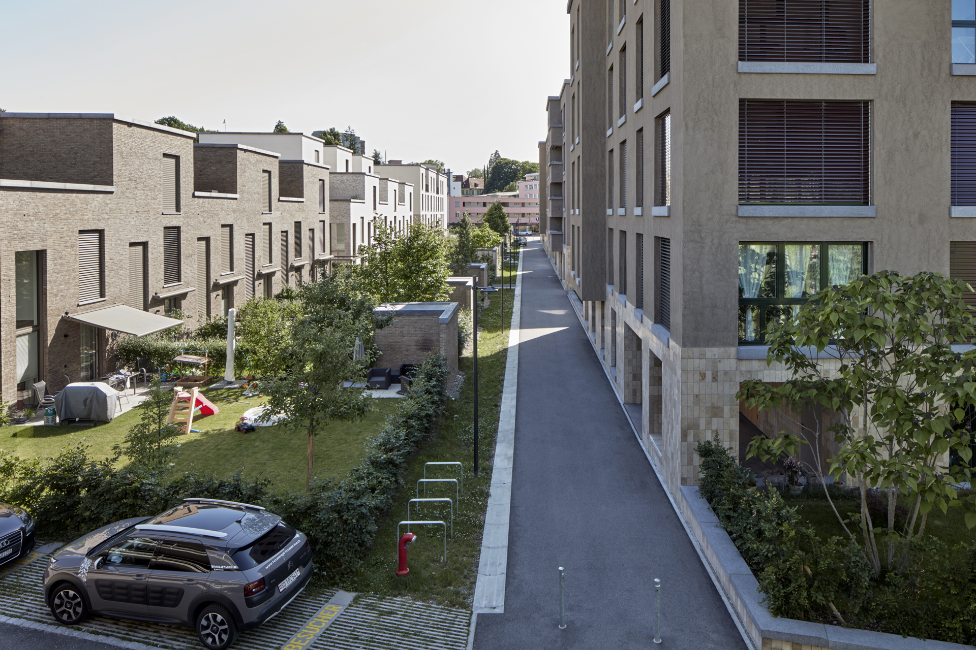 The play lane in the garden quarter